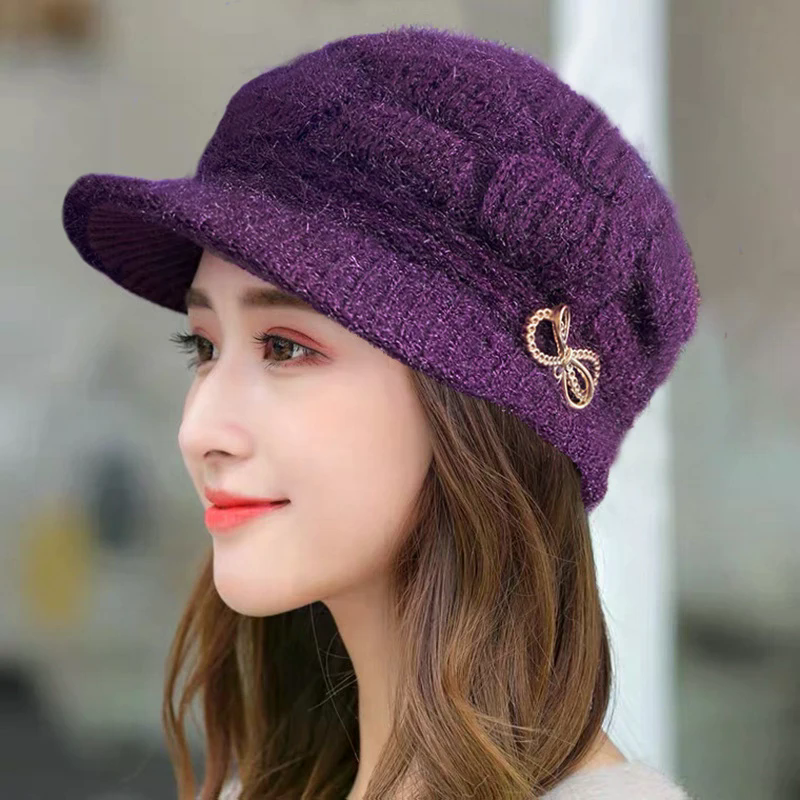 Winter Warm Hat Knitted Hat Ca - Wool Glove Lined 리뷰 및 가격