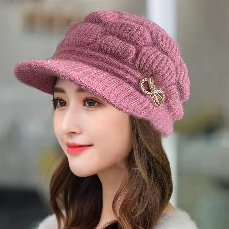 Winter Warm Hat Knitted Hat Ca - Wool Glove Lined 리뷰 및 가격