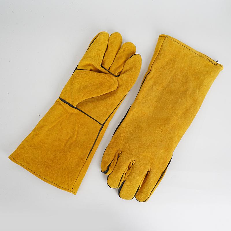 1 Pair 40Cm Welding Leather Gl - Heat Resistant Glove 리뷰 및 가격