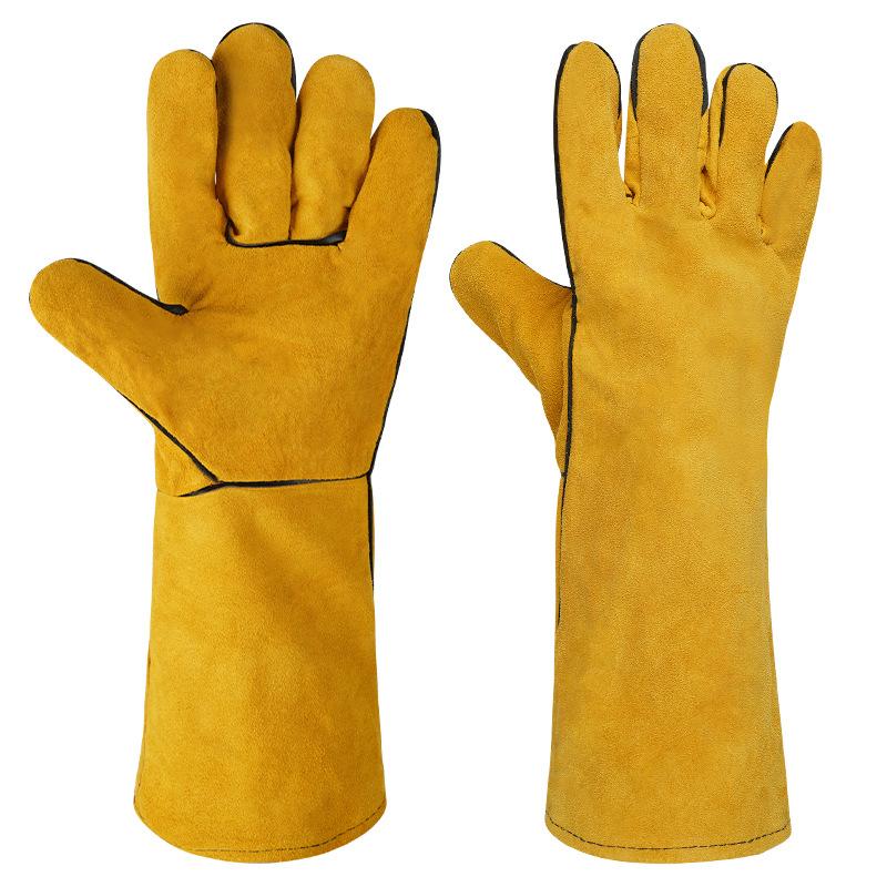 1 Pair 40Cm Welding Leather Gl - Heat Resistant Glove 리뷰 및 가격