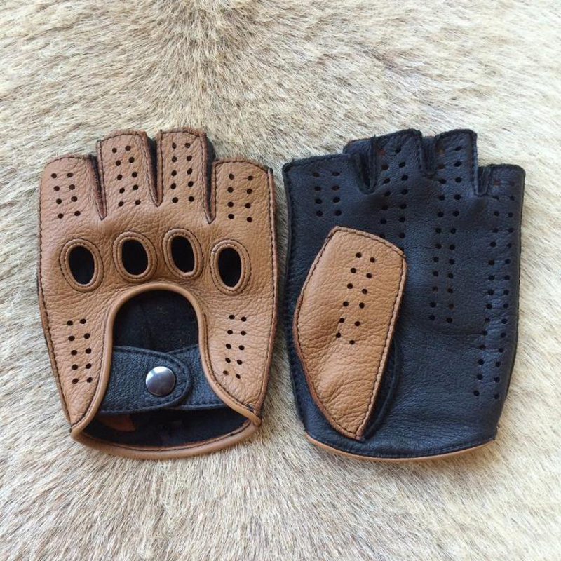 Retro Half Finger Goat Leather - Leather Driving Glove 리뷰 및 가격