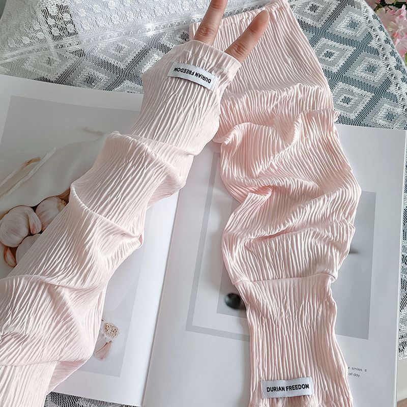 Summer Loose Ice Silk Uv Prote - Fingerless Glove Knit 리뷰 및 가격
