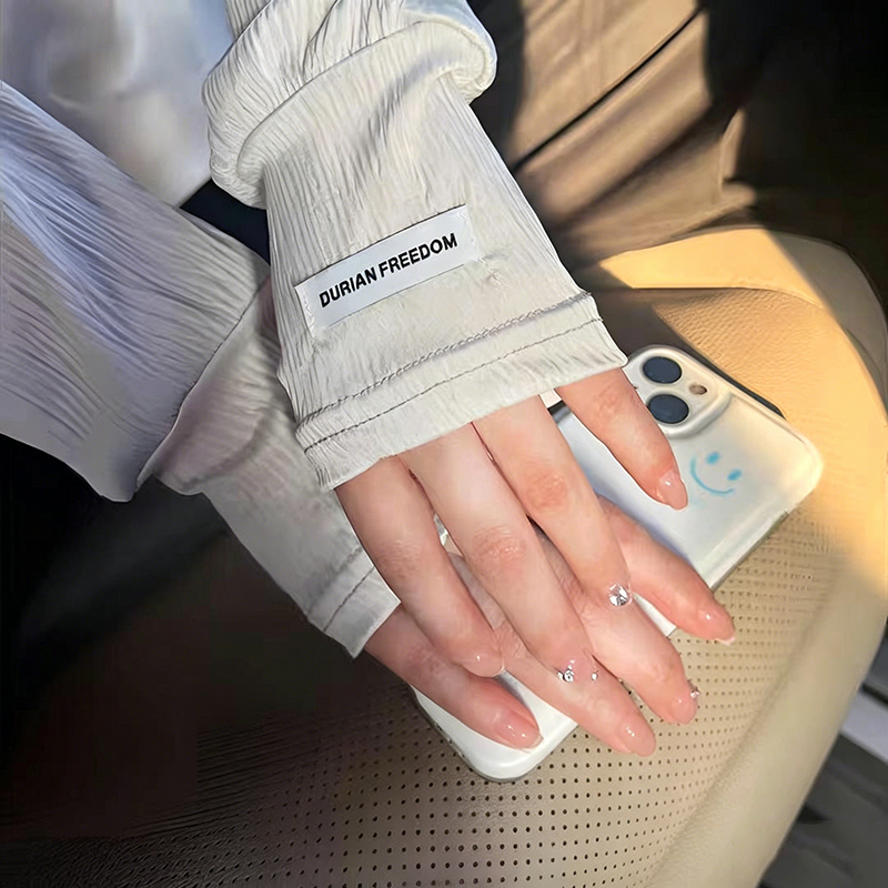 Summer Loose Ice Silk Uv Prote - Fingerless Glove Knit 리뷰 및 가격
