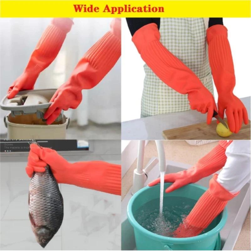 Long Reusable Rubber Dishwashi - Dish Glove Rubber 리뷰 및 가격