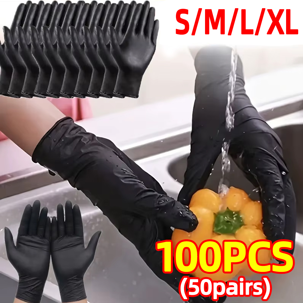Heavy-Duty Black Disposable Ni - Nitrile Mechanic Glove 리뷰 및 가격