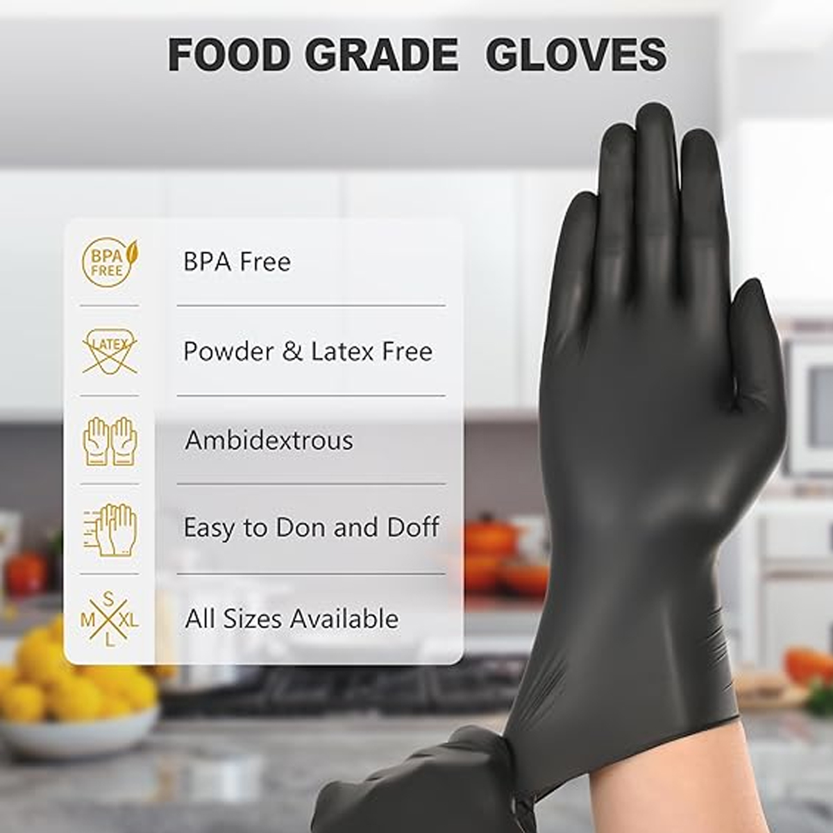 Heavy-Duty Black Disposable Ni - Nitrile Mechanic Glove 리뷰 및 가격