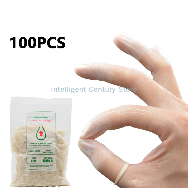 100 Pcs Rubber Non-slip Anti-s - Latex Disposable Glove 리뷰 및 가격