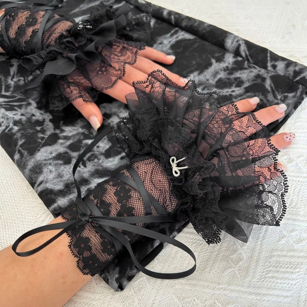 1Pair Black/White Fingerless G - Fingerless Glove Knit 리뷰 및 가격