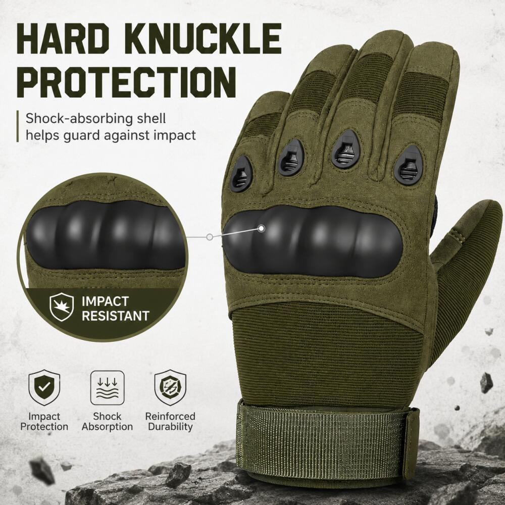 Full Finger Tactical Gloves wi - Motorcycle Glove Knuckle 리뷰 및 가격