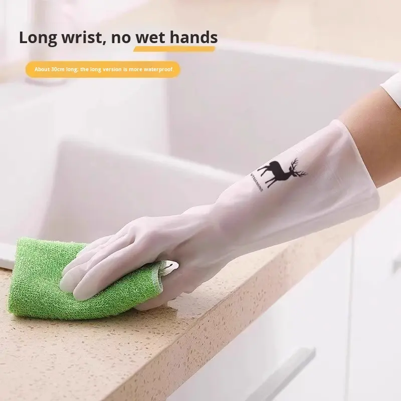 Waterproof Housework Cleaning  - Dish Glove Rubber 리뷰 및 가격