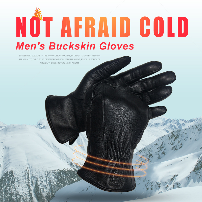  Winter Men's Black Buckskin  - Wool Glove Lined 리뷰 및 가격