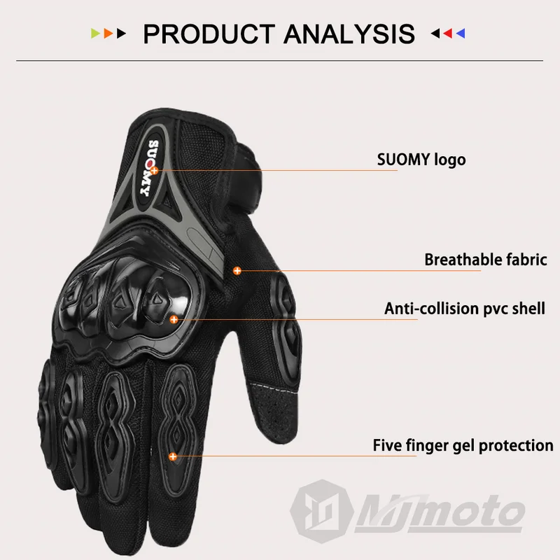 SUOMY Summer Touchscreen Motor - Motorcycle Glove Knuckle 리뷰 및 가격