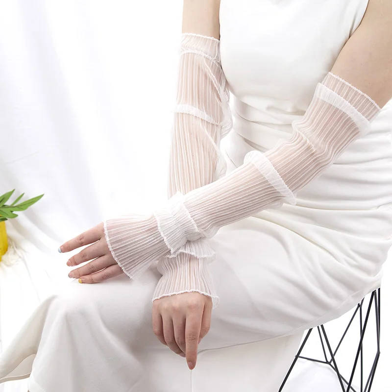Summer Long Fingerless Gloves  - Fingerless Glove Knit 리뷰 및 가격