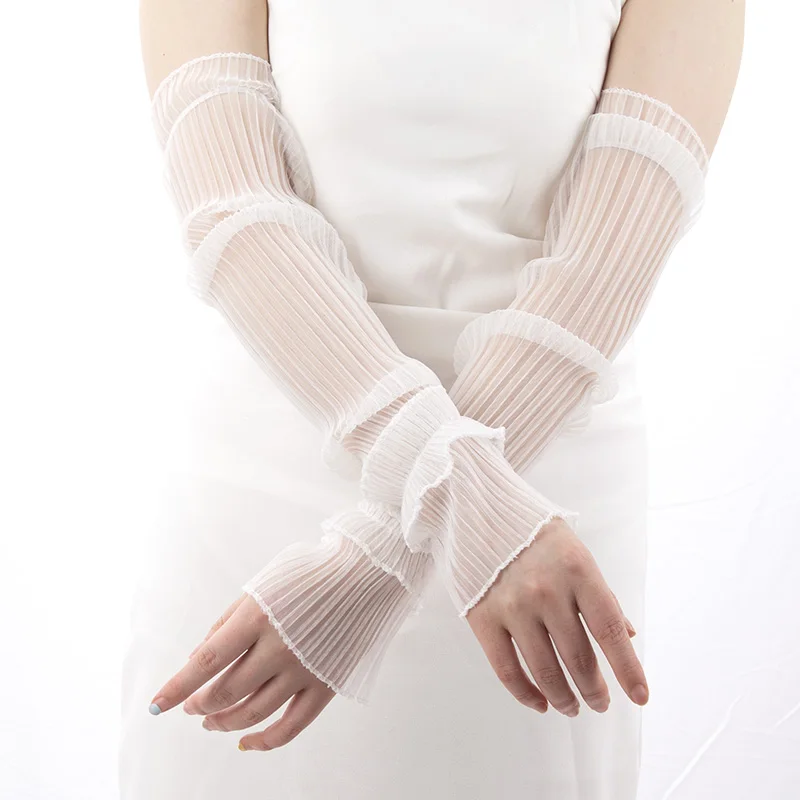 Summer Long Fingerless Gloves  - Fingerless Glove Knit 리뷰 및 가격