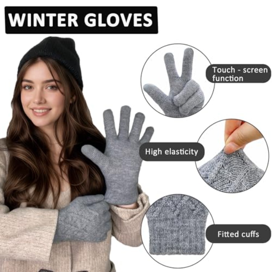 Winter Wool Gloves for Women M - Wool Glove Lined 리뷰 및 가격