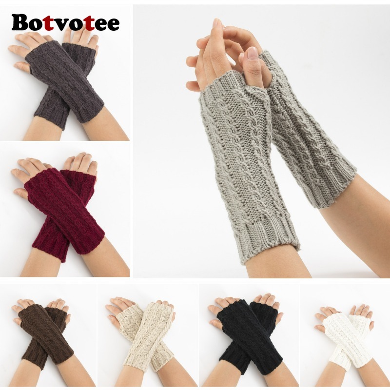 Botvotee Y2k Half Finger Winte - Fingerless Glove Knit 리뷰 및 가격
