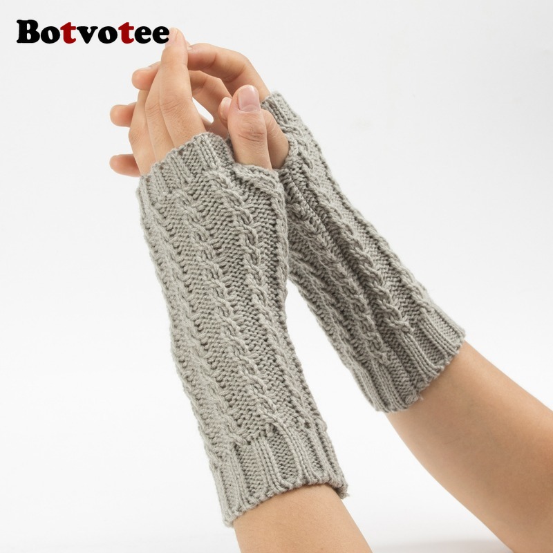 Botvotee Y2k Half Finger Winte - Fingerless Glove Knit 리뷰 및 가격