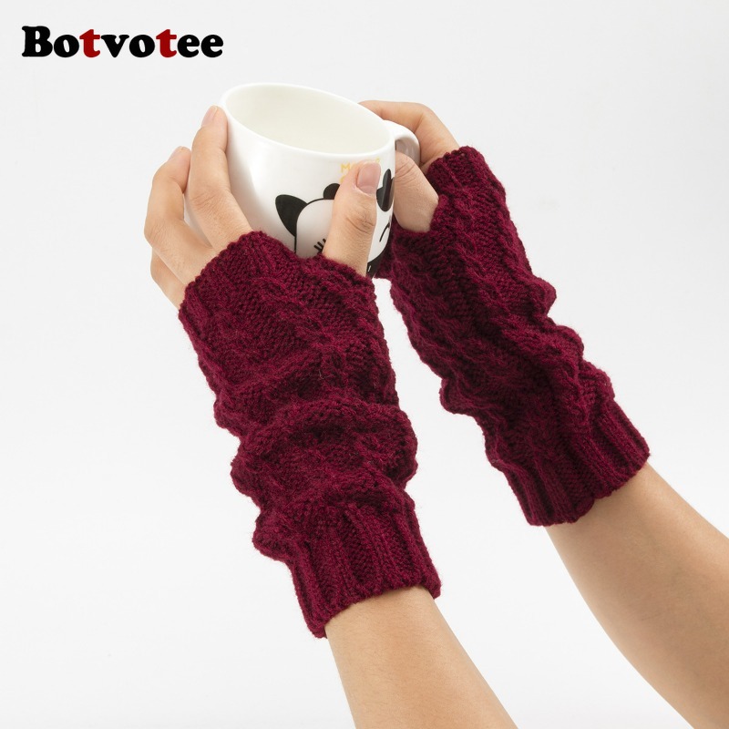 Botvotee Y2k Half Finger Winte - Fingerless Glove Knit 리뷰 및 가격