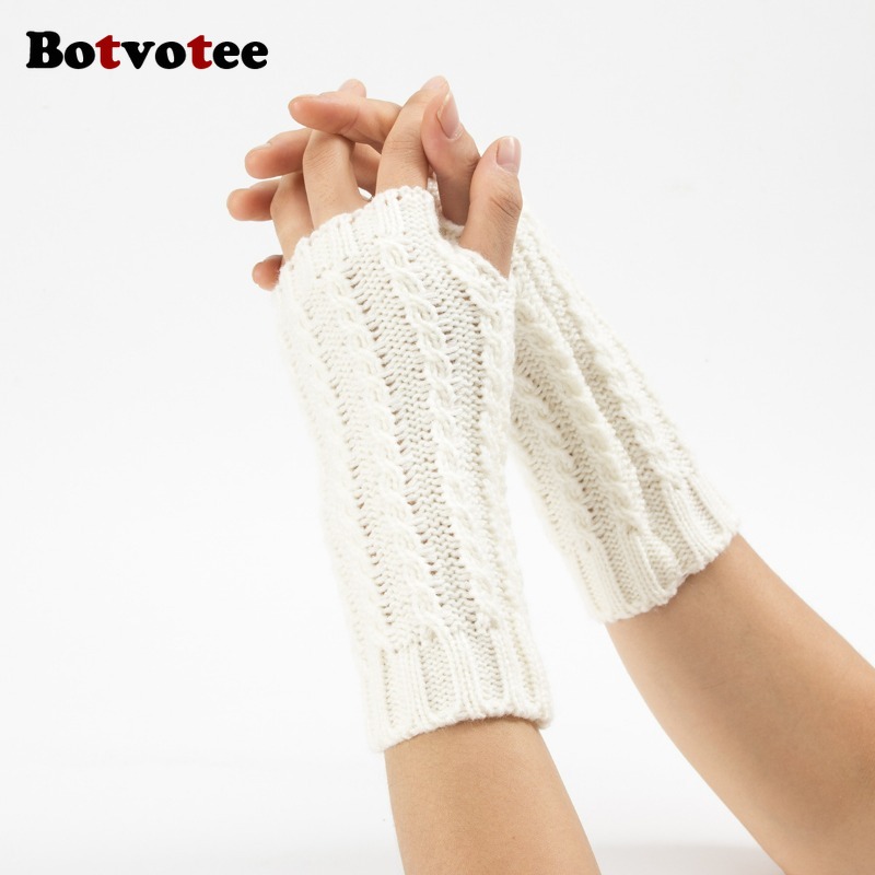 Botvotee Y2k Half Finger Winte - Fingerless Glove Knit 리뷰 및 가격