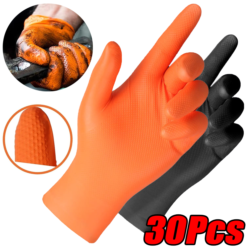 30/10Pcs Thick 8mil Nitrile Gl - Nitrile Mechanic Glove 리뷰 및 가격